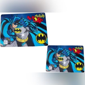 set of 2 table placemats Batman Large Plastic Place Mat 18"x13" makes great gift
